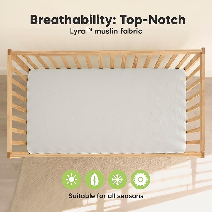 KeaBabies 2-Pack Muslin Crib Sheets - Image 4