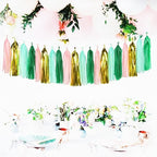 Sage-Green Pink-Gold Party-Decorations Tassel Garland - Image 3