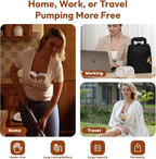 Wearable Breastfeeding Pump Hands Free of Long Battery Life, Portable Electric - Image 4