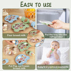 WAJIAYON Baby Breastmilk Popsicle Molds & Babies Fruit Feeder, Infant Food - Image 3