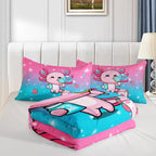 QOOMO Kawaii Axolotl Comforter, Down Alternative, Soft and Lightweight - Image 4