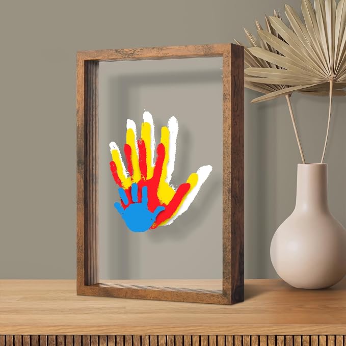 Family Handprint Kit, Hand Prints Keepsake Frame, DIY Craft Gift by Omrhvi