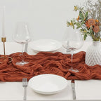 DOLOPL Thanksgiving Table Runner Fall Cheesecloth Table Runner 13.3ft - Image 3