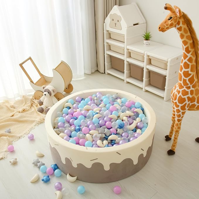 GOGOSO Ball Pit Balls Stars Moon Shapes Plastic Pitballs - Image 8
