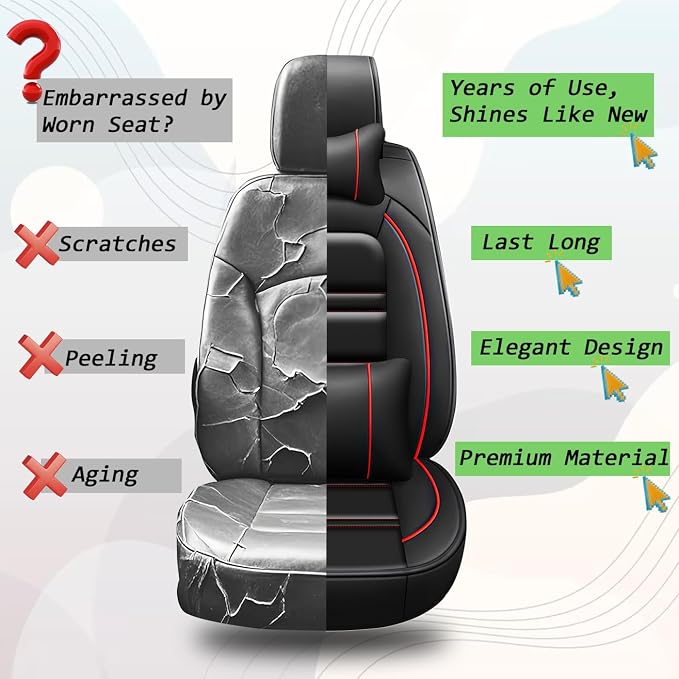 Car Seat Covers for Dodge Durango 2004-2025 | 5-Seats Seat Covers, Waterproof - Image 8