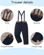 nilikastta Toddler Boy Outfit Boy Suit Boy Dress Shirt - Image 5