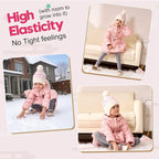 Moon Kitty Baby Girls Earflaps Knit Hats Infant Baby Beanies6-12Months - Image 2