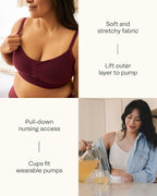 Kindred Bravely Sublime Sleep Pumping Bra Hands Free, Adjustable Pumping & - Image 5