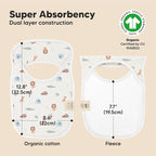 8-Pack Baby Bibs for Boys, Girls - Image 3