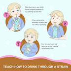 Honey Bear Silicone Straw Cup, Babies Water Drinking Cup, 8-Ounce Therapy Sippy - Image 5