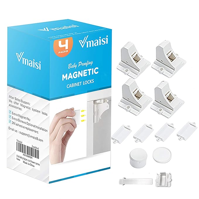 Vmaisi Magnetic Cabinet Locks for Babies by vmaisi