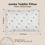 KeaBabies Toddler Pillow with Pillowcase, Jumbo 14X20 - Image 3