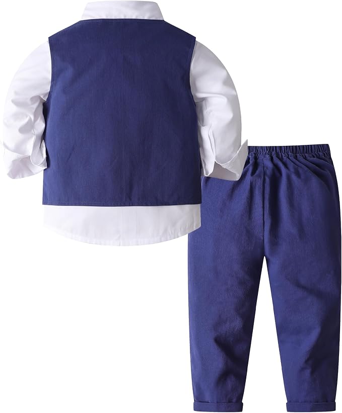 ARTMINE Toddler Boy Clothes Suit Gentleman Wedding Outfits, Formal Dress - Image 2