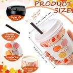 Lallisa 100 Sets Fall Thanksgiving Coffee Cup Bulk - Image 2