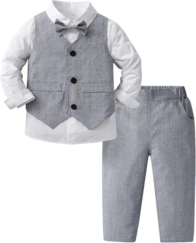 ARTMINE Toddler Boy Clothes Suit Gentleman Wedding Outfits, Formal Dress by Artmine