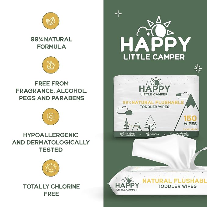Happy Little Camper Ultra-Absorbent Super Saver Baby Diapers Size 2 - Image 6