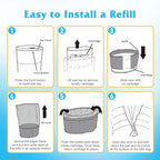 5 Pack Diaper Pail Refill Bags Compatible - Image 6