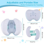 KAKIBLIN Baby Head Neck Support Pillow, 2 in 1 Banana Neck Pillow - Image 6
