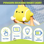 Tennis Nursery Night Light, LED Squishy Silicone Lamp, 2 Levels Dimmable - Image 3