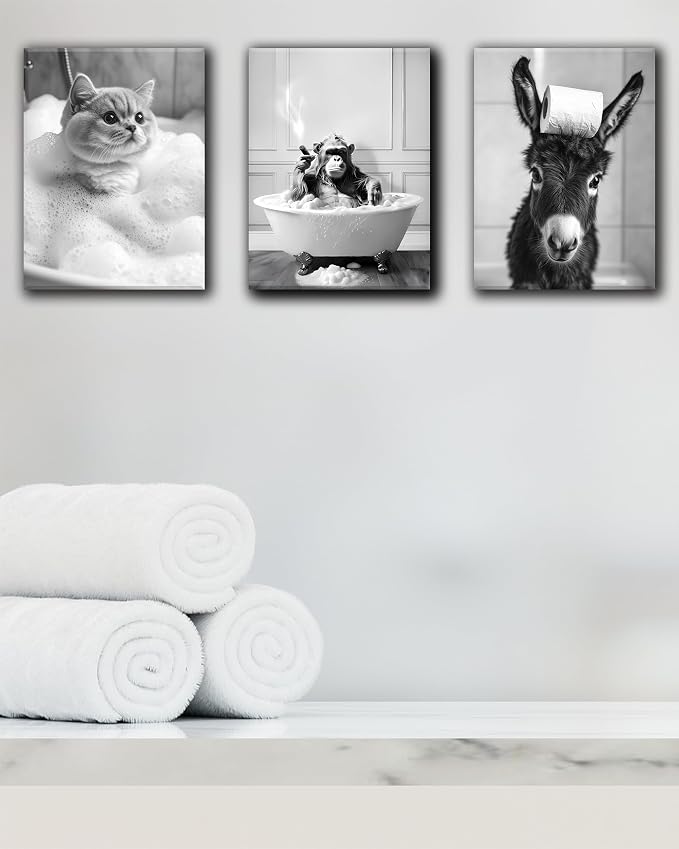 KensTro Funny Bathroom Wall Art Decor, Wall Decor - Image 6