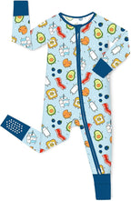 Bamboo Viscose Baby Convertible Footie Pajama, Zipper Pajamas by BabeeReshinee