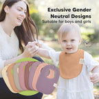 8-Pack Organic Baby Bibs for Boys, Girls - Image 6