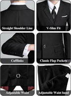 Boys' 5 Piece Formal Suit Set - Image 5