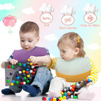 Mepase Silicone Bibs Waterproof Silicone Baby Bibs Soft Adjustable Baby Feeding - Image 6