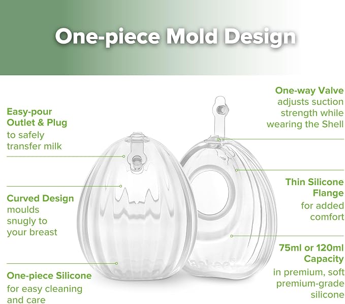 haakaa Shell Breast Pump, Wearable Manual Breast Pump - Image 4