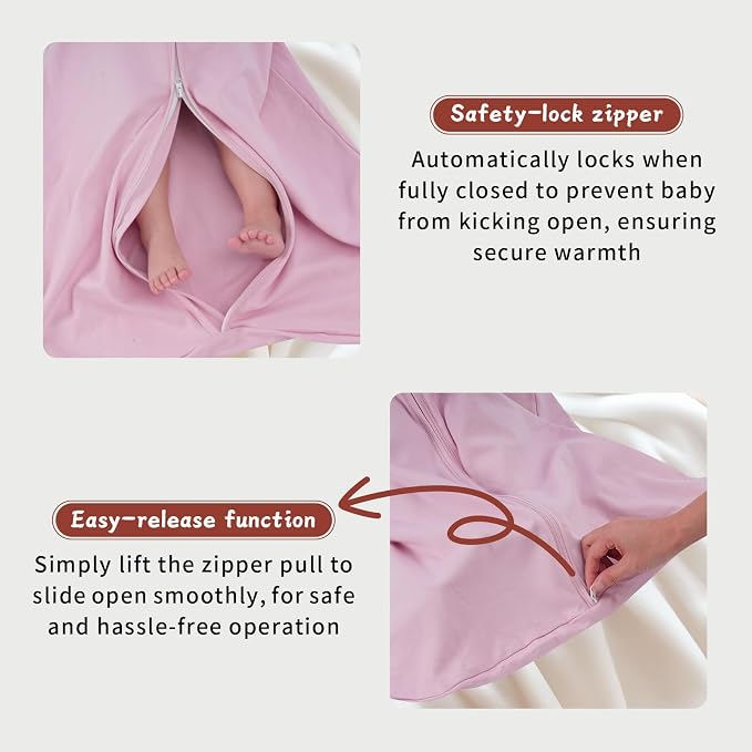 Baby Sleep Sack 12-18 Months Baby Wearable Blanket 100% Cotton TOG 0.5 2-Way - Image 3