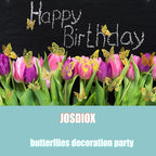 JOSDIOX 3D Butterfly Wall Decor Sticker -48 Pcs, 4 Styles, 3 Sizes Gold - Image 2