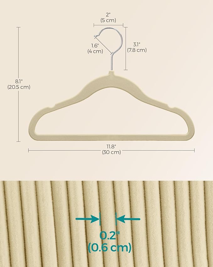 SONGMICS Baby Kids Hangers 50 Pack - Image 6