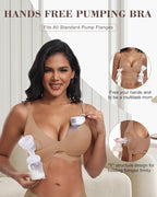 As Fairy Wireless Seamless Pumping Bra Hands Free Nursing Bra Wirefree Comfort - Image 2