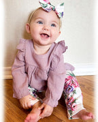 HINTINA Infant Baby Girl Long Sleeve Fall Winter Outfits - Image 2