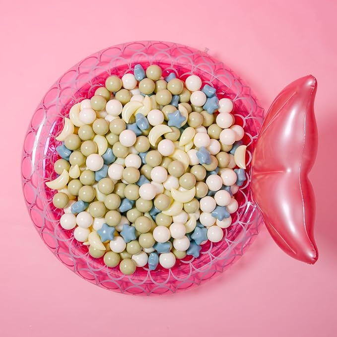 GOGOSO Ball Pit Balls Stars Moon Shapes Plastic Pitballs - Image 4