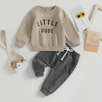 Toddler Baby Boy Clothes Solid Color Long Sleeve Crewneck Sweatshirt Top Casual - Image 3
