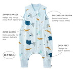 Duomiaomiao 2 Pack 0.5 TOG Toddler Sleep Sack 36-48 Months 100% Cotton - Image 4