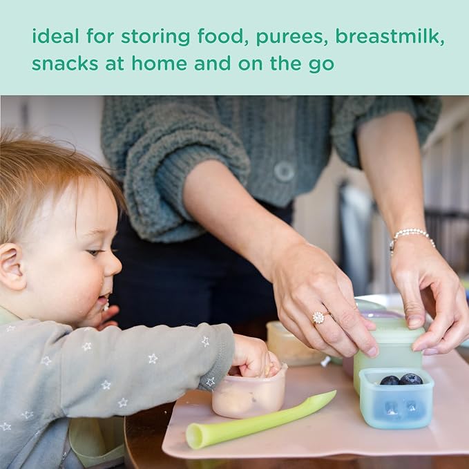 Olababy Clear Sense Silicone Storage Containers 4pk - Image 3