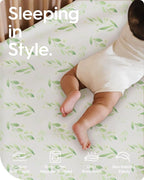 Pack N Play Sheets Fitted for Girls Boys, TotBasic Boho Mini Crib Sheets for - Image 2