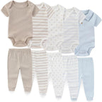 Unisex Baby Boy Girl Pants Sets 10 pack Cotton Casual New born Clothes Comfort by JELYLOVE