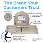 Koala Kare Surface-Mounted Horizontal Baby Changing Station, Model KB300-00 - Image 8