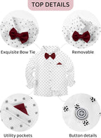 nilikastta Toddler Boy Outfit Boy Suit Boy Dress Shirt - Image 2