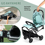Lightweight Stroller, One-Hand Fold Compact Travel Stroller from Birth to 55 lbs - Image 3
