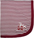 Creative Knitwear Mississippi State Bulldogs Striped Baby and Toddler Blanket by CollegeBaby