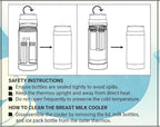 Portable Breast Milk Cooler Bottle: 30H Cooling Time, 2 x 150ml/5Oz, Durable - Image 10