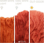 FEXIA 6 Pack Terracotta Table Runner 35x120 Inches Rust Cheesecloth Table - Image 7