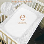 2 Pack Muslin Fitted Crib Sheets - Image 4