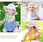 Baby Girl Sun Hat Summer Foldable Beach Hats - Image 7