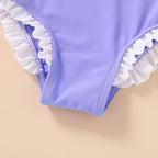 YOUNGER TREE Toddler Swimsuit Girl Cute Stripe One-Piece Ruffle Swimwear Baby - Image 4