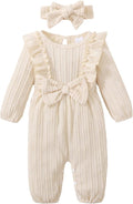 Happy Town Baby Girl Romper Infant Fall Winter Clothes Ruffle Sweater Long by HappyTown